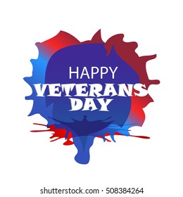 Vector illustration of a Background For Veterans Day.