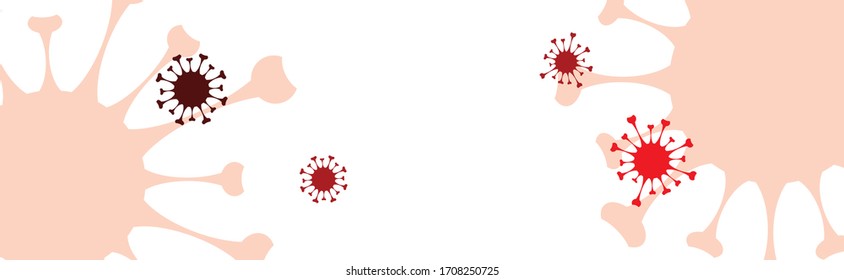 Vektorillustration-Abbildung des Hintergrunds mit Virensymbol.