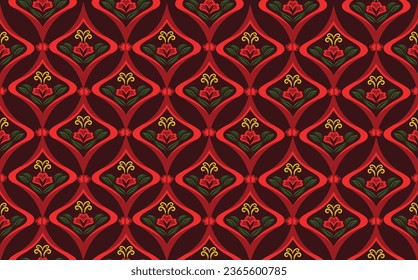 vector illustration, background, wallpaper, beautiful seamless floral pattern