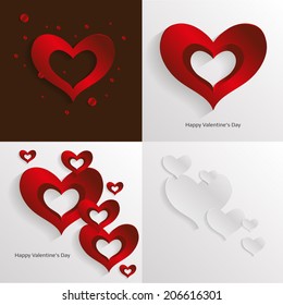 vector illustration background wallpaper on the theme of celebrations of love and relationships with hearts