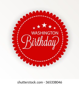 Vector illustration of a background for Washington Birthday.