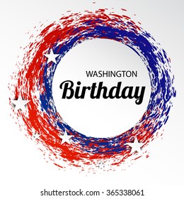 Vector illustration of a background for Washington Birthday.