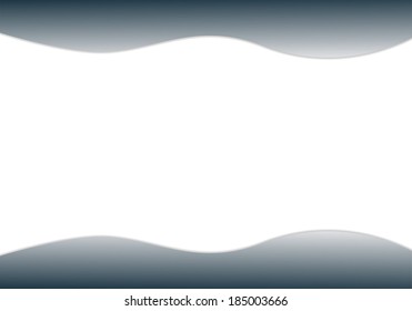 Vector illustration background with wavy stripes at the top and bottom.