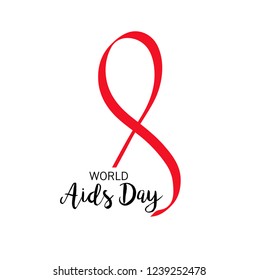 Vector illustration of a Background for World Aids Day Awareness Concept.