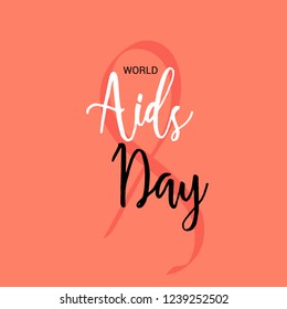Vector illustration of a Background for World Aids Day Awareness Concept.