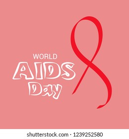 Vector illustration of a Background for World Aids Day Awareness Concept.