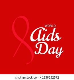 Vector illustration of a Background for World Aids Day Awareness Concept.