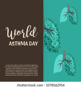 Vector illustration of a Background for World Asthma Day.