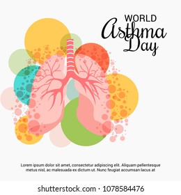 Vector illustration of a Background for World Asthma Day.