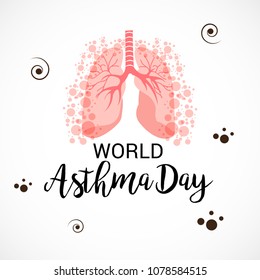 Vector illustration of a Background for World Asthma Day.