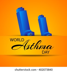 Vector illustration of a background for World Asthma Day.