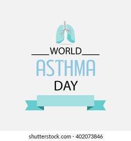 Vector illustration of a background for World Asthma Day.