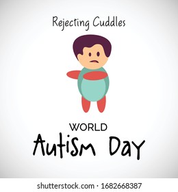 Imagen vectorial del Día Mundial de Concienciación sobre el Autismo.