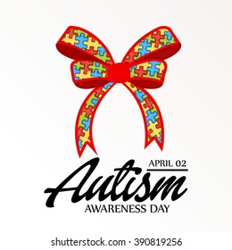 Vector illustration of a background for World Autism Day.