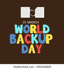 Vector illustration of a Background for World Backup Day.
