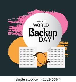 Vector illustration of a Background for World Backup Day.