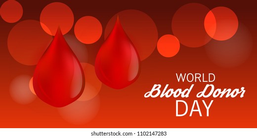 Vector illustration of a Background for World Blood Donor Day.