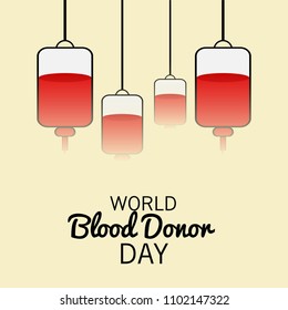 Vector illustration of a Background for World Blood Donor Day.