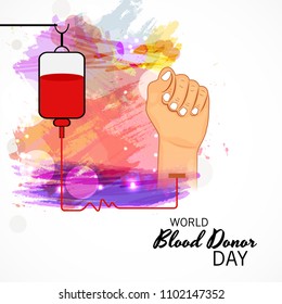 Vector illustration of a Background for World Blood Donor Day.