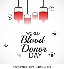 Vector illustration of a Background for World Blood Donor Day.