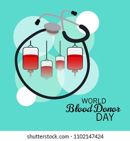 Vector illustration of a Background for World Blood Donor Day.