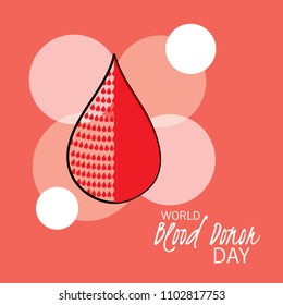 Vector illustration of a Background for World Blood Donor Day.