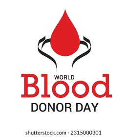 Vector illustration of a Background for World Blood Donor Day.