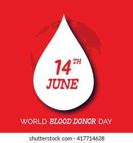 Vector illustration of a background for World blood donor day.