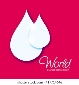 Vector illustration of a background for World blood donor day.