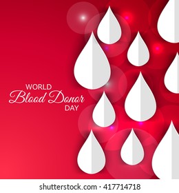 Vector illustration of a background for World blood donor day.
