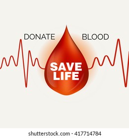 Vector illustration of a background for World blood donor day.