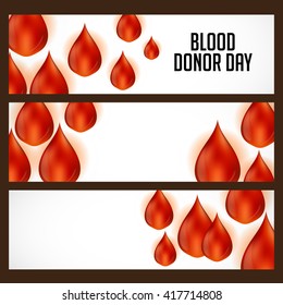 Vector illustration of a background for World blood donor day.