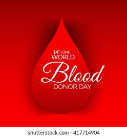 Vector illustration of a background for World blood donor day.