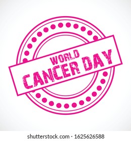 Vector illustration of a background for World Cancer Day.