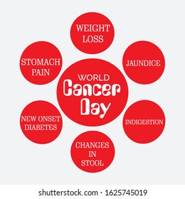 Vector illustration of a background for World Cancer Day.