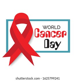 Vector illustration of a background for World Cancer Day.