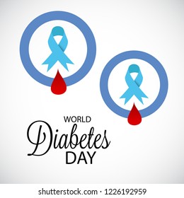 Vector illustration of a Background for World Diabetes Day Awareness.
