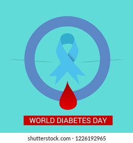 Vector illustration of a Background for World Diabetes Day Awareness.
