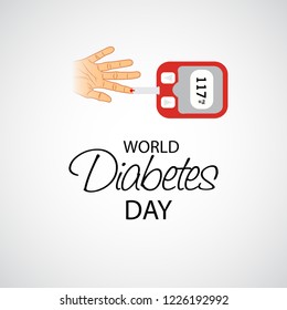 Vector illustration of a Background for World Diabetes Day Awareness.