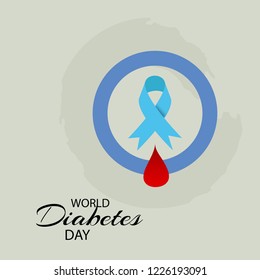 Vector illustration of a Background for World Diabetes Day Awareness.