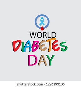 Vector illustration of a Background for World Diabetes Day Awareness.