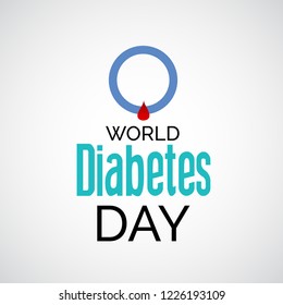 Vector illustration of a Background for World Diabetes Day Awareness.