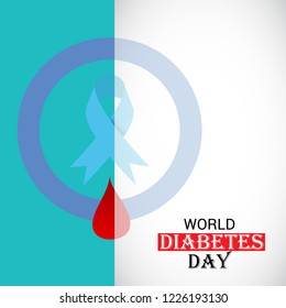 Vector illustration of a Background for World Diabetes Day Awareness.