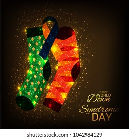 Vector illustration of a Background for World Down Syndrome Day.