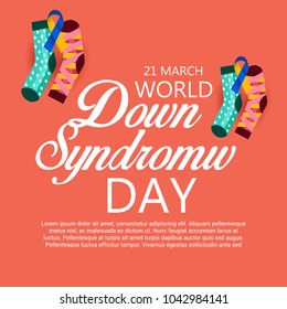 Vector illustration of a Background for World Down Syndrome Day.