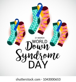 Vector illustration of a Background for World Down Syndrome Day.