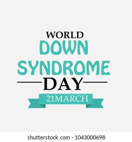 Vector illustration of a Background for World Down Syndrome Day.