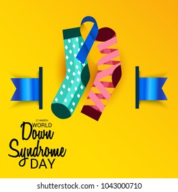 Vector illustration of a Background for World Down Syndrome Day.
