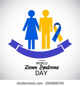 Vector illustration of a Background for World Down Syndrome Day.