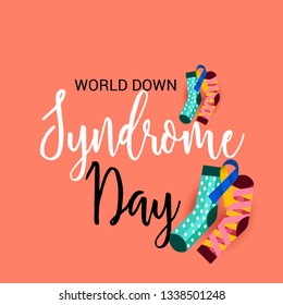 Vector illustration of a background for World Down Syndrome Day. 
